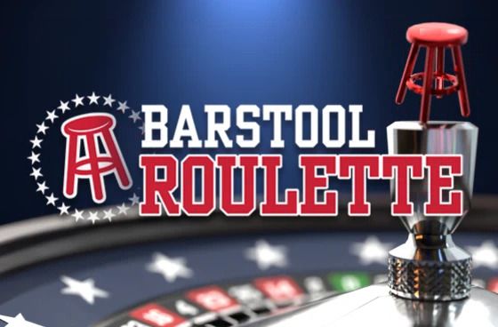 Barstool Roulette: Roulette tile with Barstool branding over a roulette wheel.