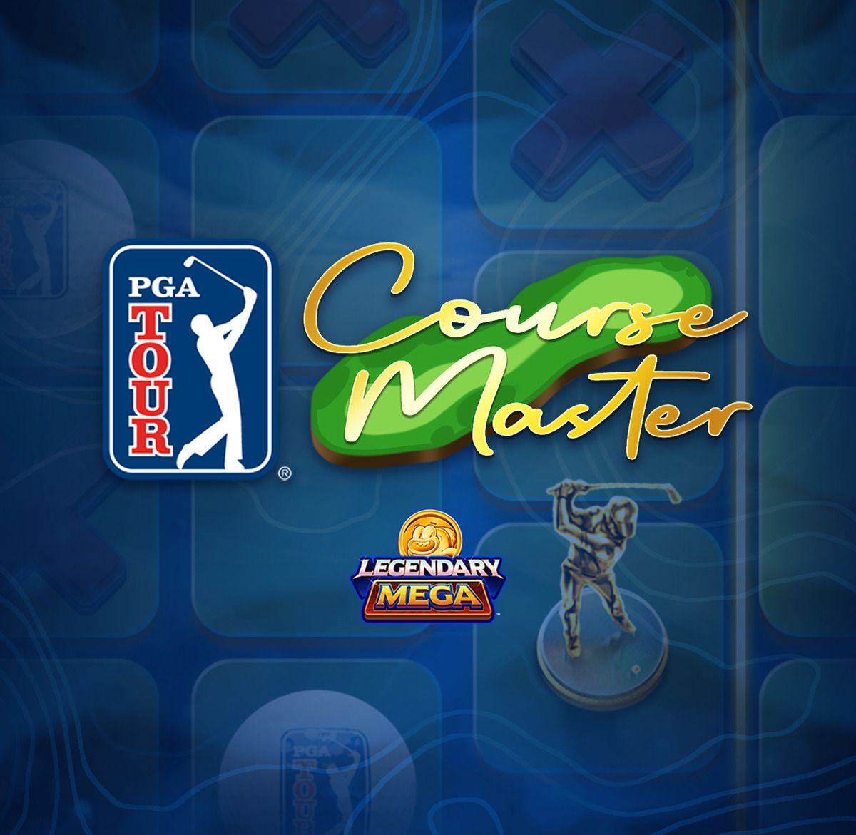 PGA Tour Course Master: Tile with the PGA Tour logo and script Course Master lettering over a golf-course grid.