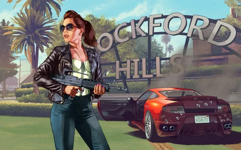 Rockstar Games illustration by Nate Meltzer