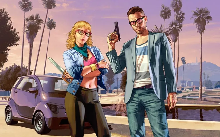 Rockstar Games illustration by Nate Meltzer